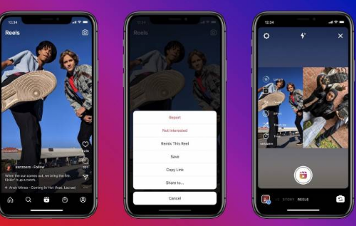 InstagramRemix功能可用于Reels