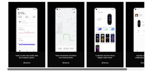 新的OnePlusHealth应用程序确认了OnePlusBand的设计和功能