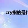 cry指的是什么（网络上cry是什么意思）