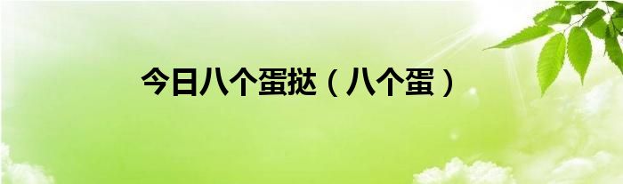 今日八个蛋挞（八个蛋）