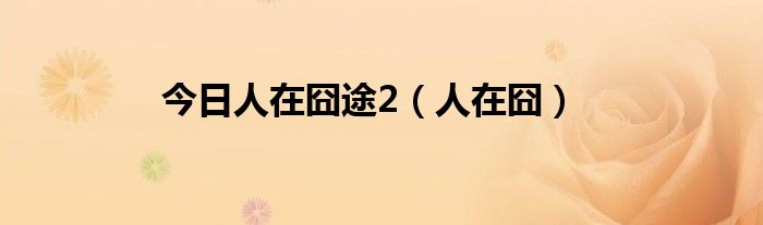 今日人在囧途2（人在囧）