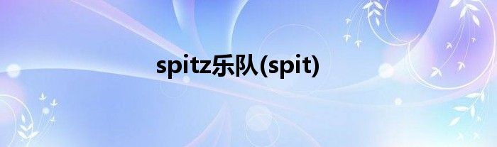 spitz乐队(spit)