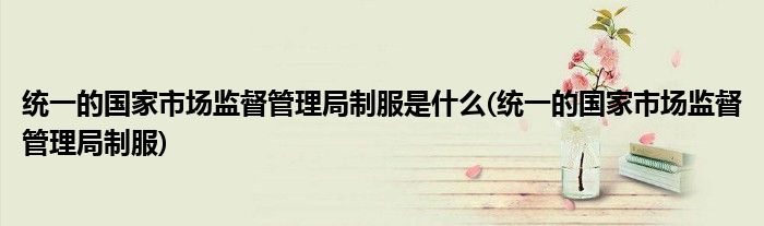 统一的国家市场监督管理局制服是什么(统一的国家市场监督管理局制服)