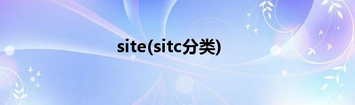 site(sitc分类)