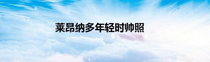 莱昂纳多年轻时帅照