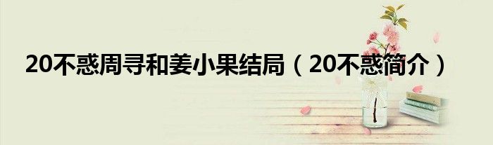 20不惑周寻和姜小果结局（20不惑简介）