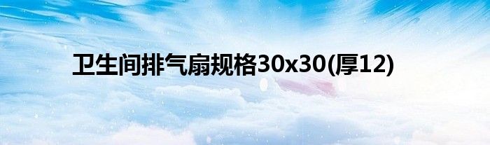 卫生间排气扇规格30x30(厚12)