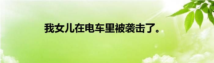 我女儿在电车里被袭击了。