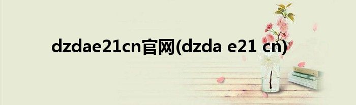 dzdae21cn官网(dzda e21 cn)