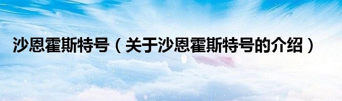 沙恩霍斯特号（关于沙恩霍斯特号的介绍）