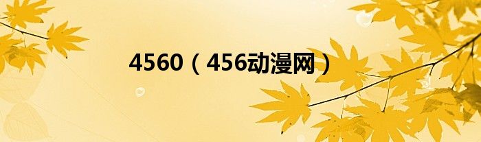 4560（456动漫网）