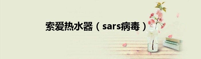 索爱热水器（sars病毒）