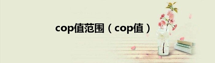 cop值范围（cop值）