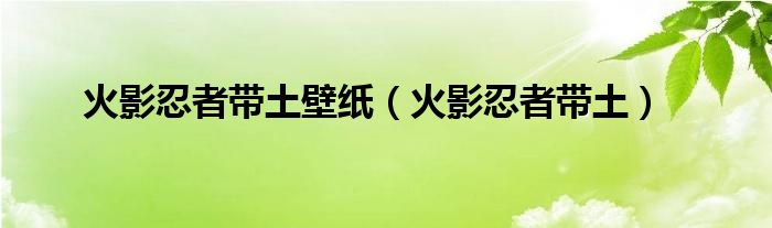 火影忍者带土壁纸（火影忍者带土）