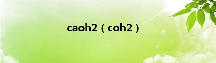 caoh2（coh2）