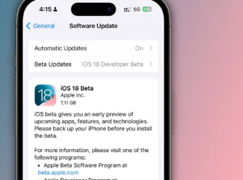 随着AppleIntelligence的即将推出iOS18beta3现已向开发者开放