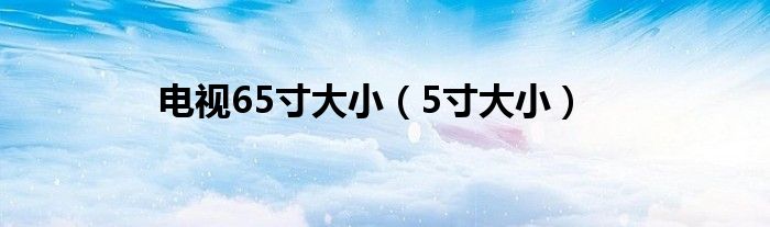 电视65寸大小（5寸大小）