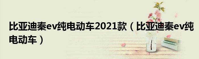 比亚迪秦ev纯电动车2021款（比亚迪秦ev纯电动车）